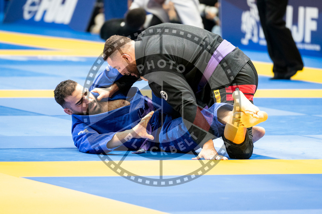 20240123PBB01309 | Fighters compete during the second day of the IBJJF European Championship in Paris, France, on January 23, 2024.