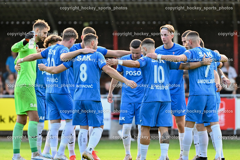 KAC 1909 vs. SAK | SAK Mannschaft, KAC 1909 vs. SAK, KAC 1909 vs. SAK am 06.09.2024 in Klagenfurt (Sportplatz KAC), Austria, (Photo by Bernd Stefan)