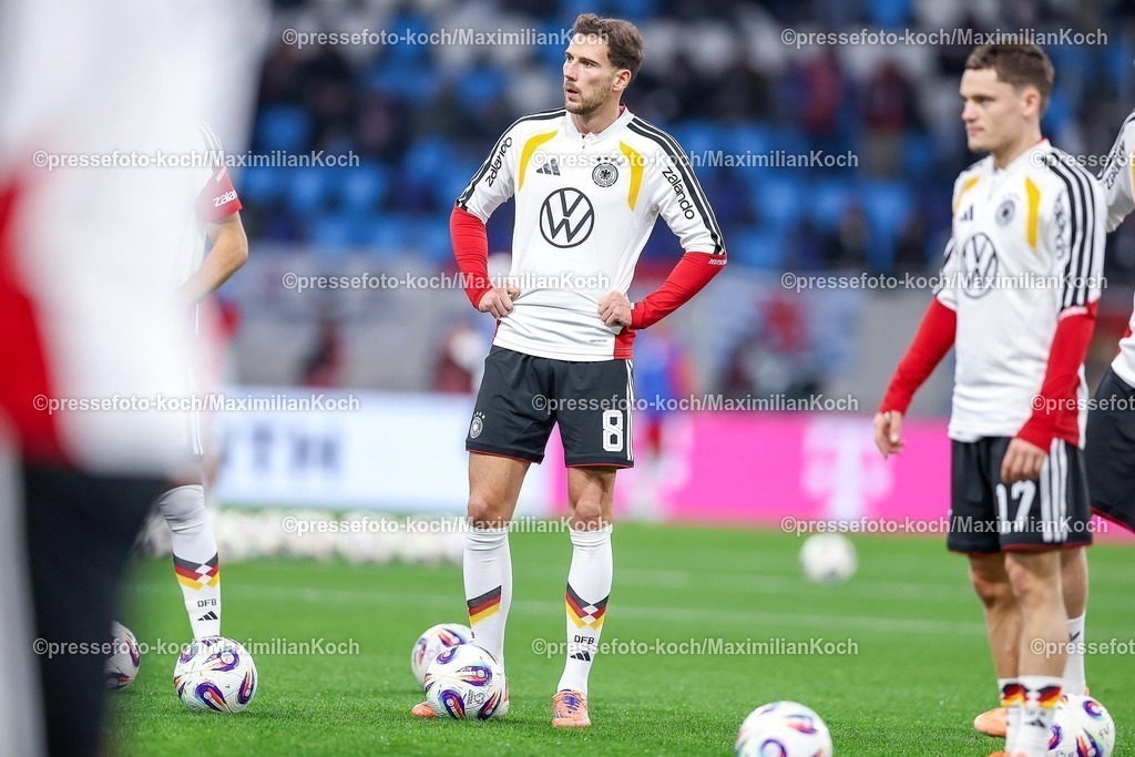 DFB14112501029 | 14.11.2025, Fußball, Länderspiel, WM-Qualifikation Europa, Deutschland - Luxemburg, Stade de Luxembourg (Croix de Gasperich, Luxemburg), 9. Spieltag, Saison 2025 2026: Leon Goretzka (GER #08)  Regulations prohibit any use of photographs as image sequences and or quasi-video.