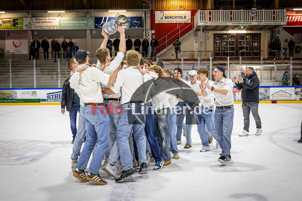Peißenberg MINERS U20 Meisterfeier | Eishockey Bayernliga U20 Siegerehrung 2026, Peißenberg MINERS U20 Meisterfeier, 20260314,,2026-03-14 in Peißenberg (flatbuy Arena Peißenberg), Copyright: WolfgangxLindner www.foto-lindner.de