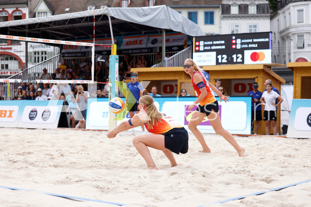 Obi BeachTour 2026 - Basel | BASEL, SWITZERLAND - JULY 18: NOEMI EUGSTER (SUI) during the Obi BeachTour 2026 match between EUGSTER / GÄHWILER (SUI) and WANDELER / STOLZ (SUI) at Barfüsserplatz on July 18, 2026 in Basel, Switzerland. - Realisiert mit Pictrs.com