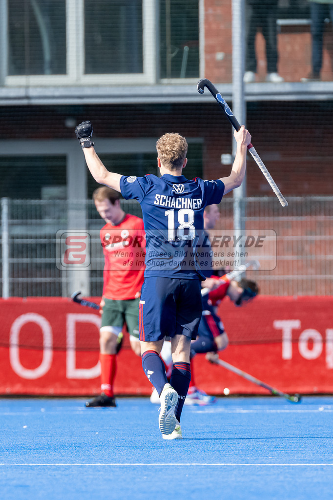HK_20240323_109948 | 1. Bundesliga Hockey Herren Crefelder HTC - Mannheimer HC am 23.3.2024 Crefelder HTC  Hüttenallee, Krefeld , Mario Schachner ( Mannheimer HC #18 )