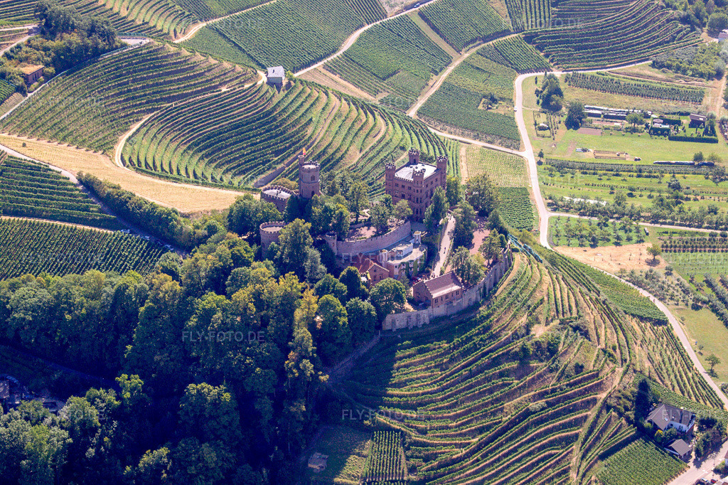 Luftbild: Jugendherberge Schloss Ortenberg in Ortenberg im Bundesland Baden-Württemberg in Deutschland. – Foto: IMG_20811.jpg vom 31.08.2009 durch Werner Riehm/FLY-FOTO.de – Auflösung des Originals: 4770 x 3178 px