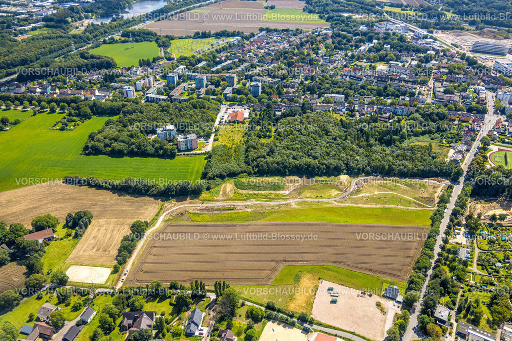 Bochum230802124 | Luftbild, Freifläche an der Havkenscheider Straße, Quartier Havkenscheider Höhe, Laer, Bochum, Ruhrgebiet, Nordrhein-Westfalen, Deutschland