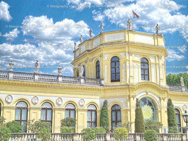 Kassel Karlsaue Orangerie 001 | Das Foto zeigt die Orangerie in der Kasseler Karlsaue. - Realisiert mit Pictrs.com