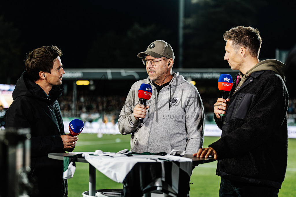 2. Bundesliga, Saison 2024/25, 7. Spieltag: SC Preußen Münster - FC Schalke 04 | Münster, 28.09.2024: 2. Bundesliga, 7. Spieltag, SC Preußen Münster gegen FC Schalke 04 im LVM-Preußenstadion in Münster. Foto: sportfotografie.ms | Markus Paletta - Realisiert mit Pictrs.com