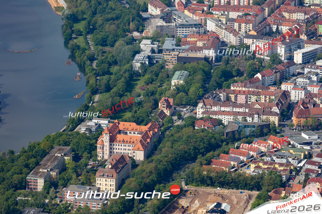 aktuelles Luftbild von Veilhofstrasse Nuernberg  - Luftaufnahme wurde 2019 von https://frankenair.de mittels Flugzeug (keine Drohne) erstellt.