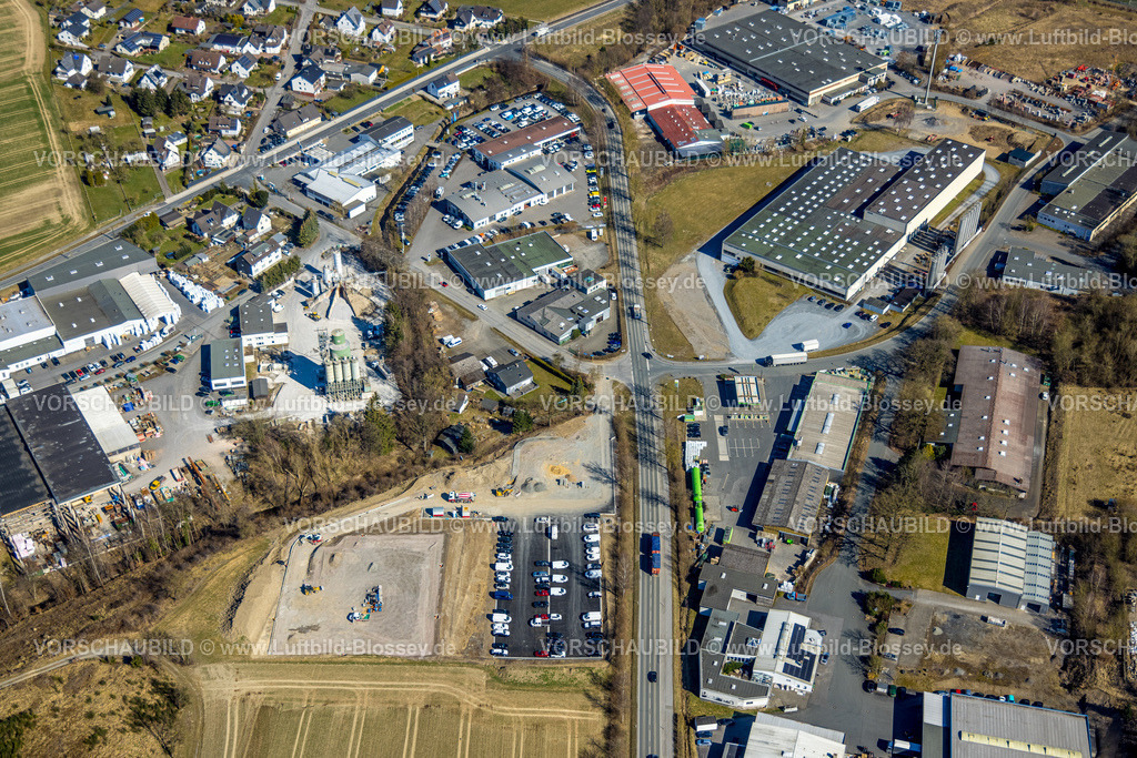 Sundern250304602 | Luftbild, Gewerbegebiet Hanns-Martin-Schleyer-Straße, Blome-Tillmann GmbH, Selschede, Westenfeld, Sundern, Sauerland, Nordrhein-Westfalen, Deutschland
