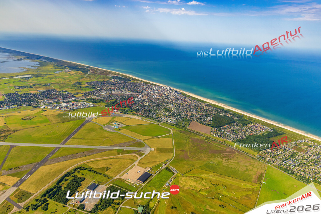 Westerland Sylt Bild- Das Luftbild wurde 2025 vom UL-Flugzeug heraus erstellt ( keine Drohne bzw. Drohnenaufnahme ) - Hochauflösende Luftaufnahme -Nicht vergleichbar mit Google Maps oder Satelittenbilder- Die Geschenkidee !Mit Lizenz und Bildrechte bestellbar - CC