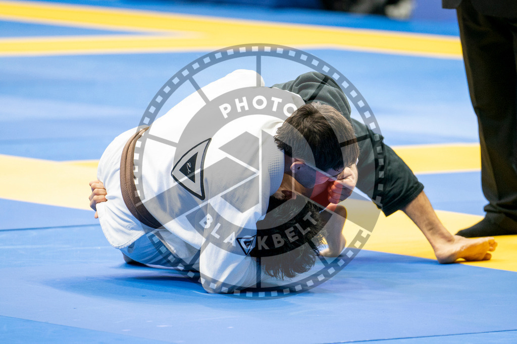 20240124PBB01618 | Fighters compete during the second day of the IBJJF European Championship in Paris, France, on January 24, 2024.