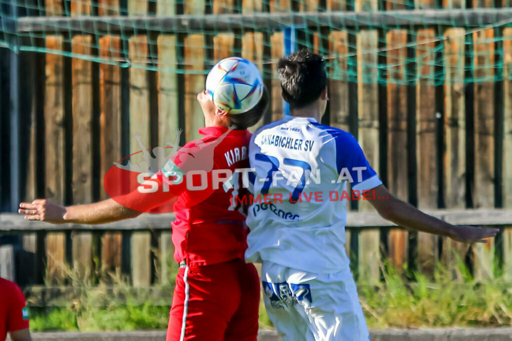 ASV Klagenfurt - SC St Veit 1-6, Unterliga Ost  3. Runde | Moritz Kirbach (SC St. Veit #12) Christopher Kraxner (ASV Klagenfurt #77) ASV Klagenfurt - SC St Veit 1-6 am 11.08.2023 in Klagenfurt
(Sportplatz Annabichl), Austria, (Photo by Ernst Krawagner sport-fan.at) - Realisiert mit Pictrs.com