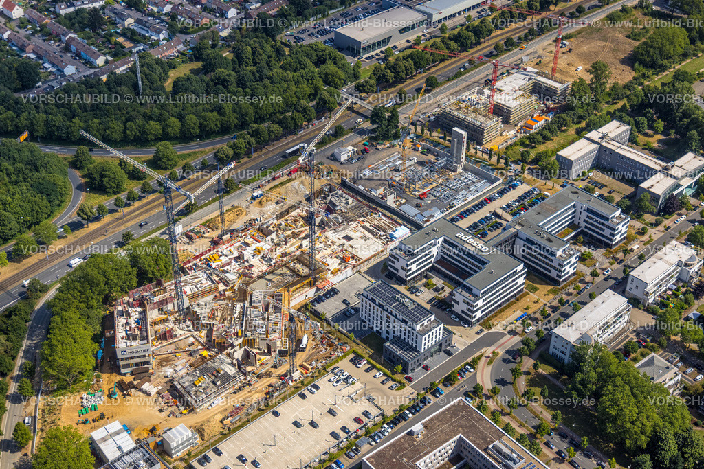 Dortmund220704528 | Luftbild, Stadtkrone-Ost Baustelle und Neubau, Adesso, Schüren, Dortmund, Ruhrgebiet, Nordrhein-Westfalen, Deutschland