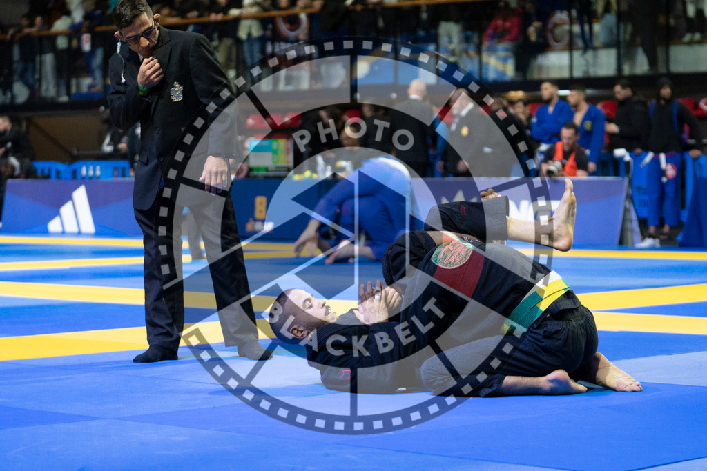 20240119PBB1029 | Fighters compete during the IBJJF European Championship in Paris, France, on January 19, 2024.
