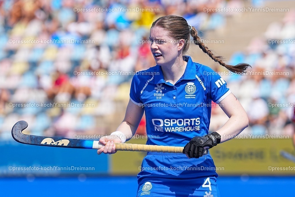 xydrx13082502027 | 13.08.2025, xydrx, Frauen EuroHockey Championship 2025, Gruppenphase, Gruppe B, Belgien - Schottland, Sparkassenpark Mönchengladbach: Eve Pearson (SCO #4)