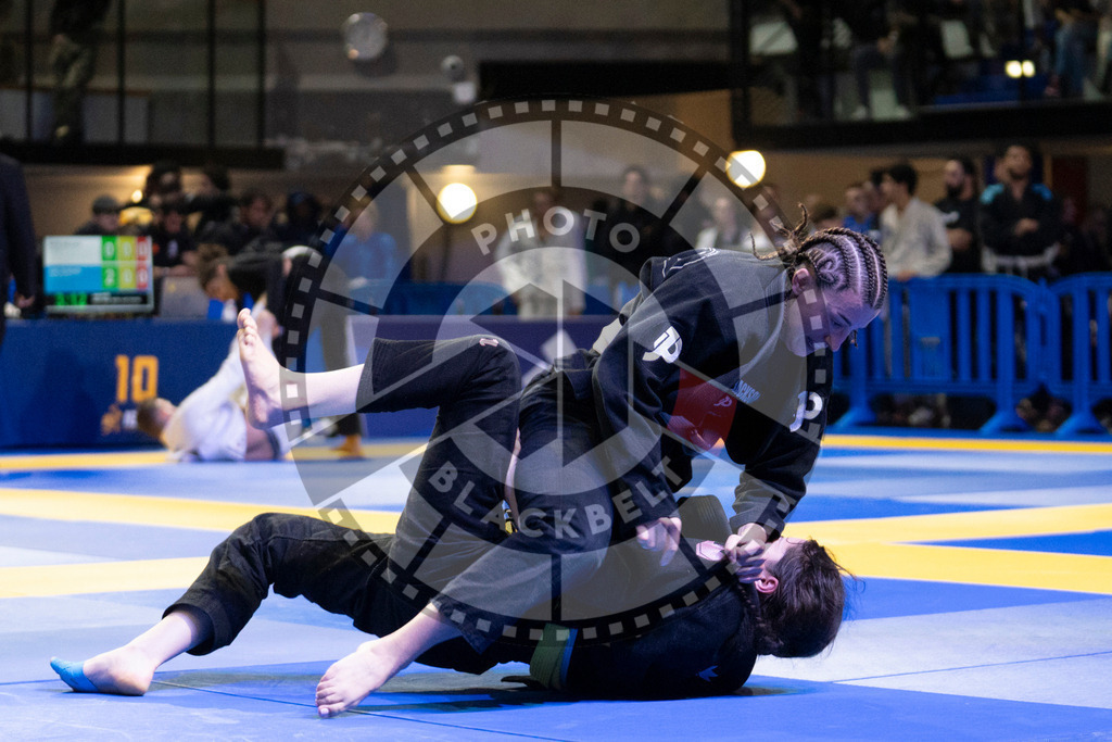20240119PBB1275 | Fighters compete during the IBJJF European Championship in Paris, France, on January 19, 2024.