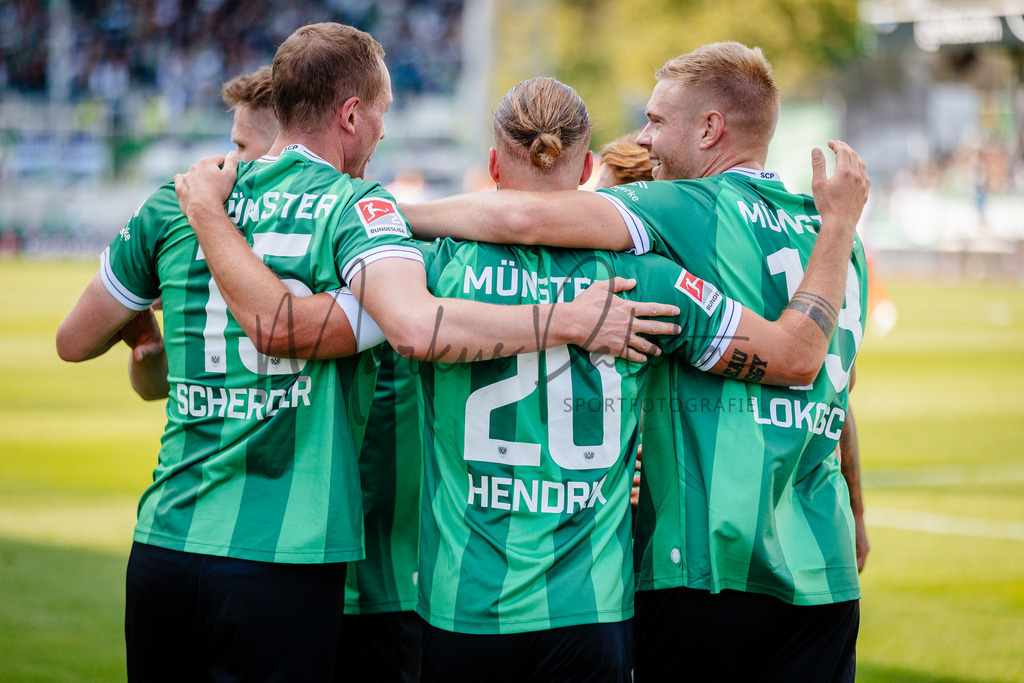 2. Bundesliga, Saison 2025/26, 5. Spieltag : SC Preußen Münster - Fortuna Düsseldorf | Münster, 14.09.2025: 2. Bundesliga, 5. Spieltag, SC Preußen Münster gegen Fortuna Düsseldorf im LVM-Preußenstadion in Münster. Foto: sportfotografie.ms | Markus Paletta - Realisiert mit Pictrs.com