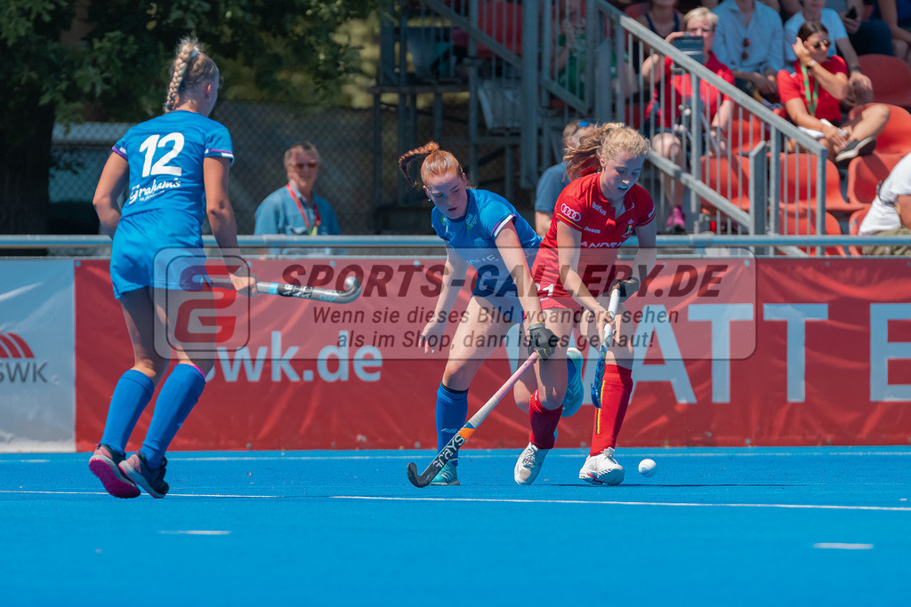 HK_20230708_109850 | Euro Hockey WU18 Belgium - Scotland Championship Girls &amp; Boys am 8.7.2023 CHTC , Krefeld ,