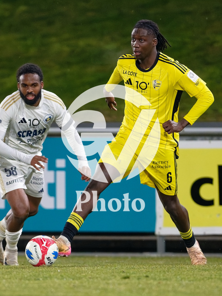 dieci Challenge League - FC Stade Nyonnais v Etoile Carouge FC |  during the dieci Challenge League match between FC Stade Nyonnais and Etoile Carouge FC at Centre sportif de Colovray in Nyon, Switzerland