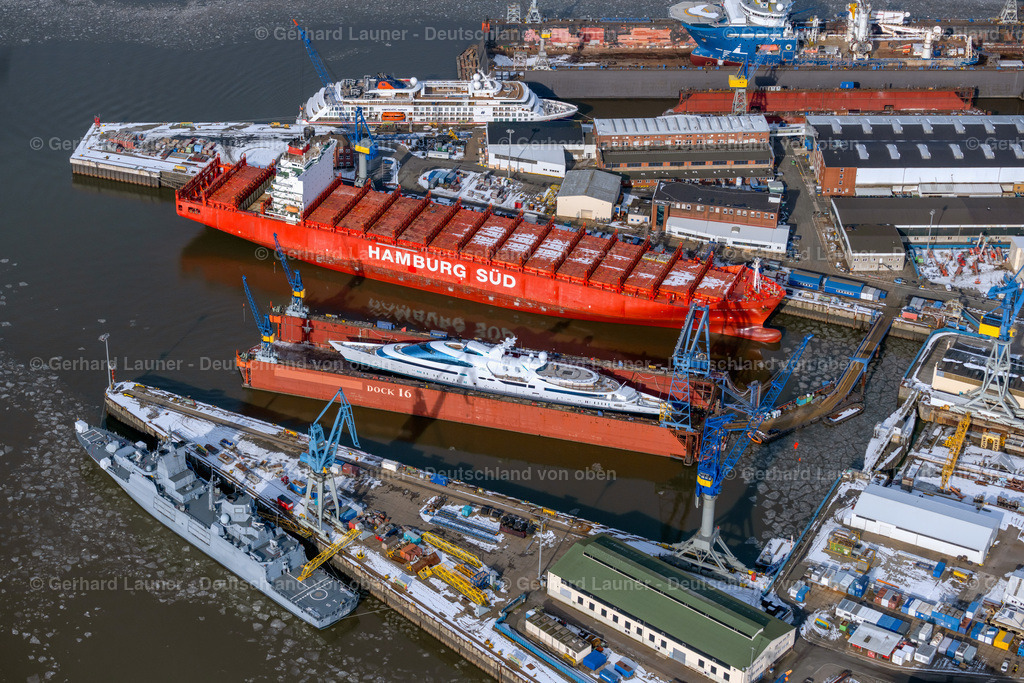 4044677 | Schiffe in den Trockendocks von Blohm und Voss, Hafen, Freie und Hansestadt Hamburg