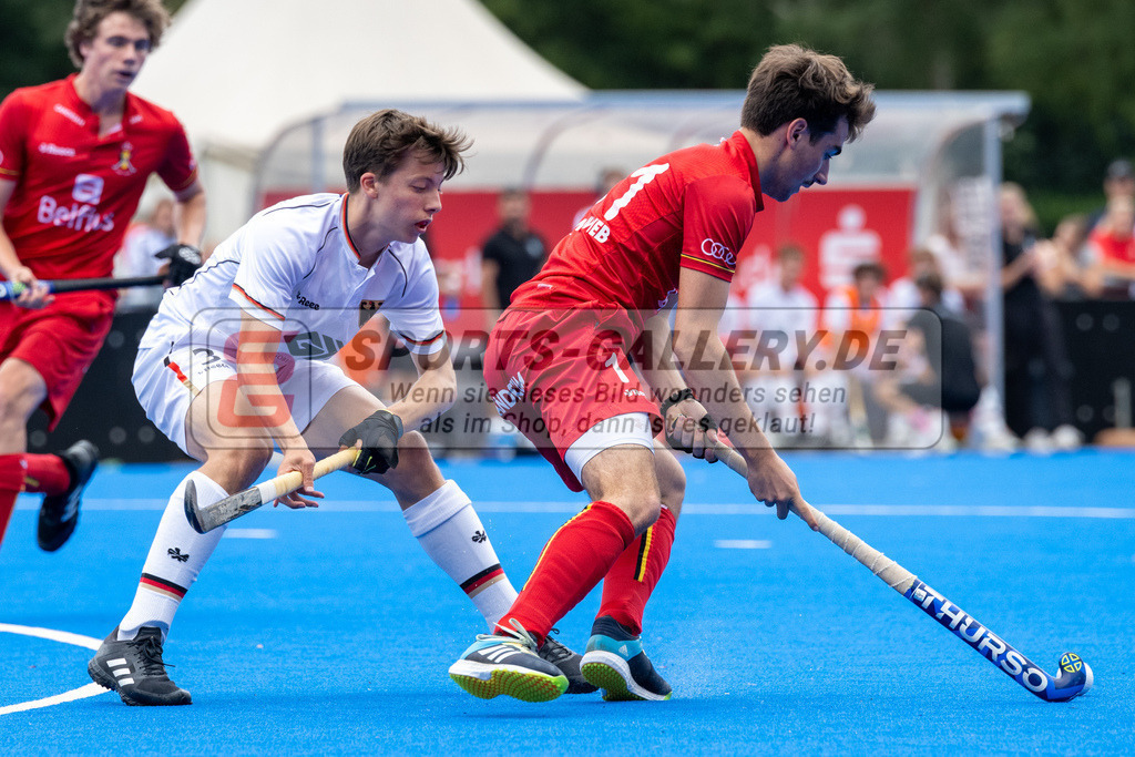 SFE_20230716_0312 | EuroHockey EM U18 Boys Final Belgium vs Germany am 16.07.2023 in Krefeld (Gerd-Wellen-Hockeyanlage), Photo: Stephan Fehrmann 2023 (Sports-Gallery)