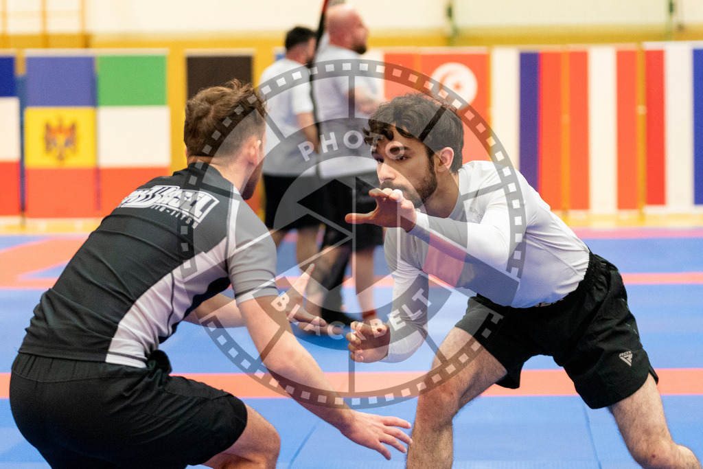 20231118PBB14070 | Fighters compete during the AJP Tour 600 Frankfurt Championship in Frankfurt/Main, Germany, on November 18, 2023.