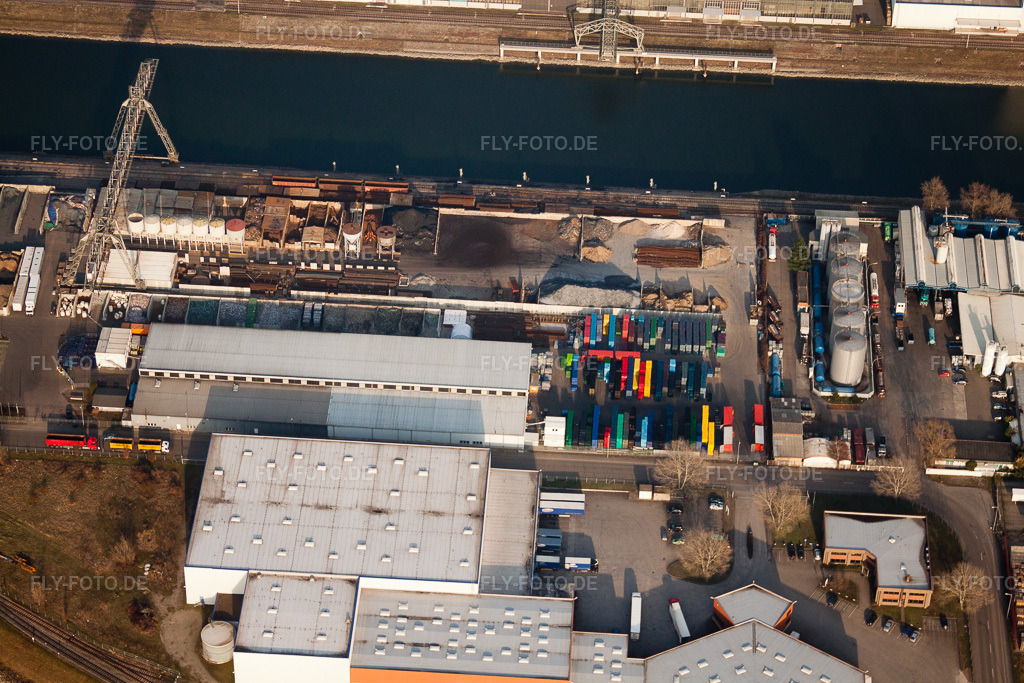 Luftbild: MA-Rheinauhafen im Ortsteil Rheinau in Mannheim im Bundesland Baden-Württemberg in Deutschland. Foto: IMG_25283.jpg vom 23.03.2010 durch Werner Riehm/FLY-FOTO.de