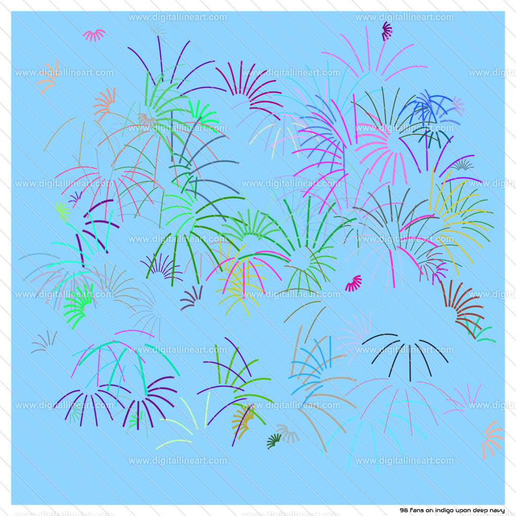 98-fans-indigo-upon-deep-navy | digitallineart - Realisiert mit Pictrs.com