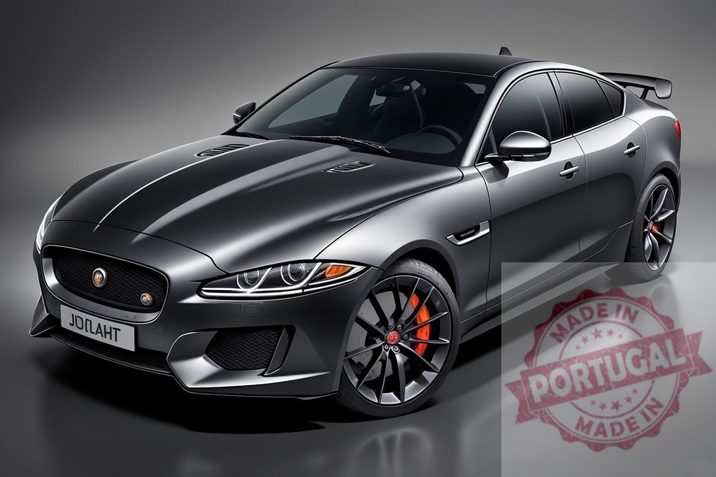 Jaguar XE SV Project 8 performance luxury sedan on grey background | Jaguar XE SV Project 8 displaying powerful design, speed, and automotive engineering concepts - Realisiert mit Pictrs.com