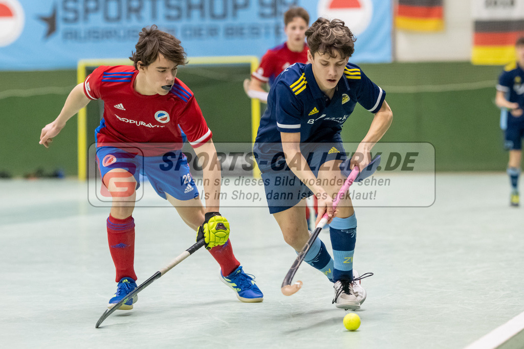SFE_20230304_0026 | Deutsche Meisterschaft Männliche U16 Halle 2023 am 04.03.2023 in Köln (KTHC Stadion Rot-Weiss Köln Tennis and Hockey Club), Photo: Stephan Fehrmann 2022 (Sports-Gallery)