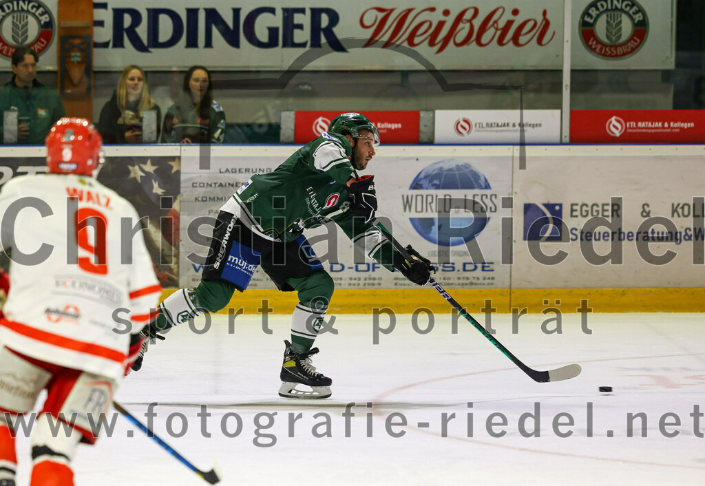 2023-10-20_151_TSV_Erding_gegen_EHC_Klostersee | Erding, Deutschland, 20.10.2023:.Eishockey, Bayernliga Vorrunde 2023 / 2024, 2. Spieltag, TSV Erding gegen EHC Klostersee, Endergebnis: 7:2..Foto: Christian Riedel / fotografie-riedel.net