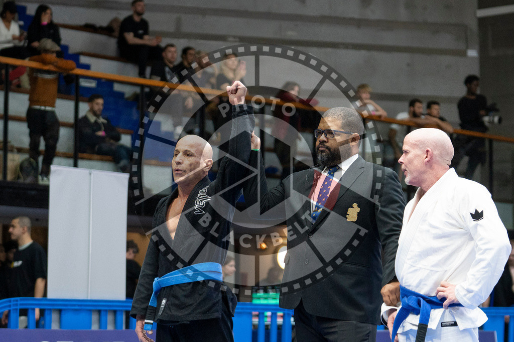 20240122PBB5312 | Fighters compete during the second day of the IBJJF European Championship in Paris, France, on January 22, 2024.