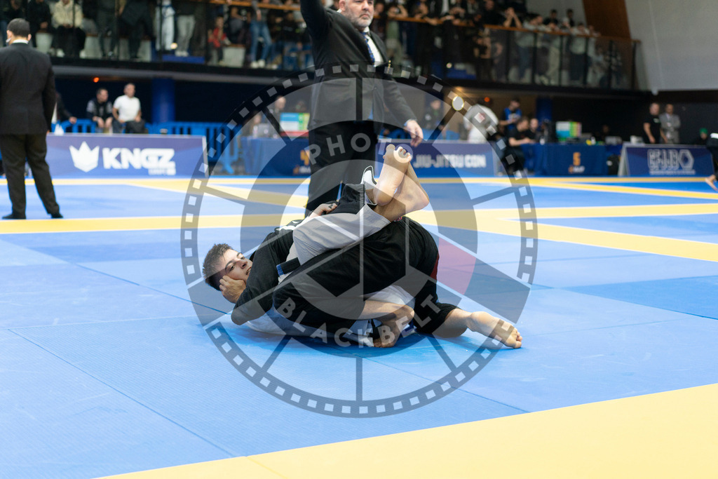 20240119PBB2546 | Fighters compete during the IBJJF European Championship in Paris, France, on January 19, 2024.