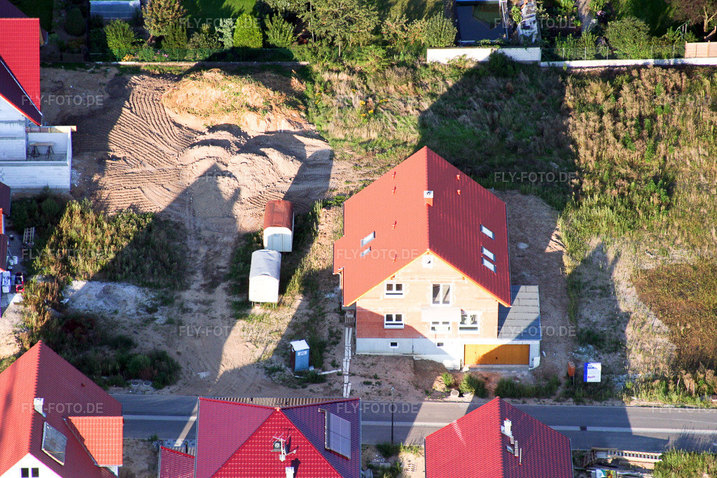Luftbild: Neubaugebiet Am Höhenweg in Kandel im Bundesland Rheinland-Pfalz in Deutschland. Foto: IMG_7401.jpg vom 25.08.2007 durch Werner Riehm/FLY-FOTO.de