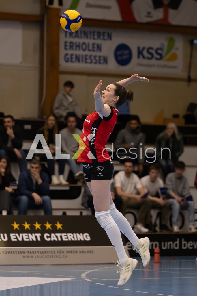 Volleyball I Frauen I Saison 2025-2026 I Volleyball NLA | Women I Round 16 I VC Kanti Schaffhausen - Viteos NUC I 31.01.2026 | 14 Josipa Marković (HR) (VC Kanti Schaffhausen) – Aussen - Realisiert mit Pictrs.com