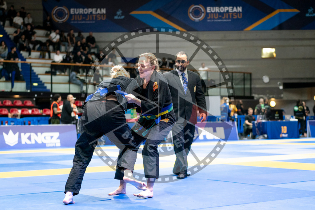 20240121PBB7086 | Fighters compete during the second day of the IBJJF European Championship in Paris, France, on January 21, 2024.