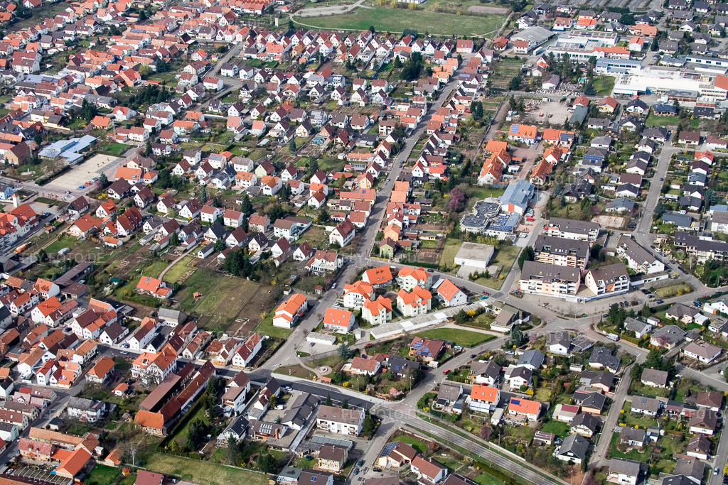 Luftbild: Im See in Offenbach an der Queich im Bundesland Rheinland-Pfalz in Deutschland. Foto: IMG_9727.jpg vom 15.03.2008 durch Werner Riehm/FLY-FOTO.de