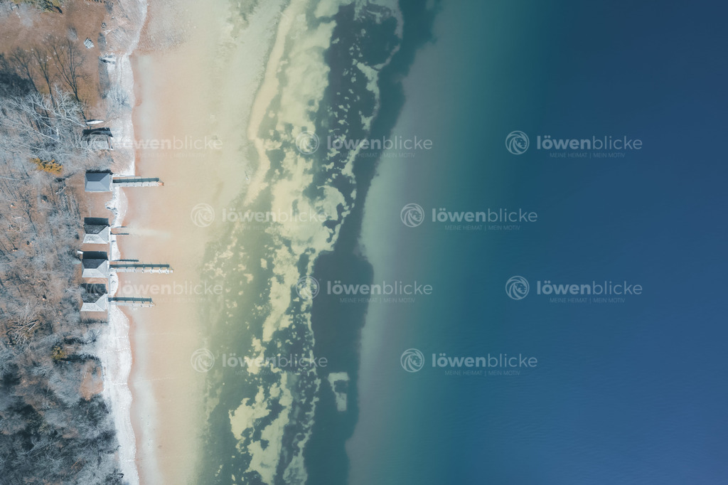 Bootsteg am Chiemsee im Winter | löwenblicke | shop