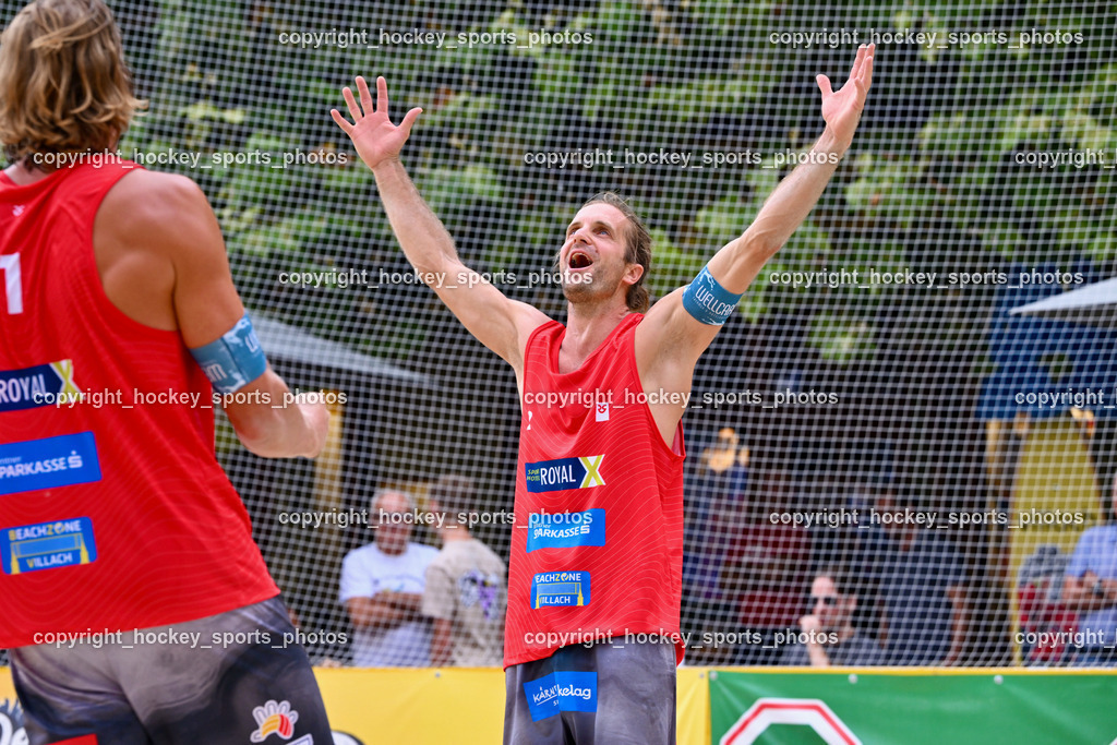 Kärntner Landesmeisterschaft Beach Volleyball | #2 HUBER Alexander Philipp, Kärntner Landesmeisterschaft Beach Volleyball, Kärntner Landesmeisterschaft Beach Volleyball am 18.08.2024 in Villach (Rathausplatz Villach), Austria, (Photo by Bernd Stefan)