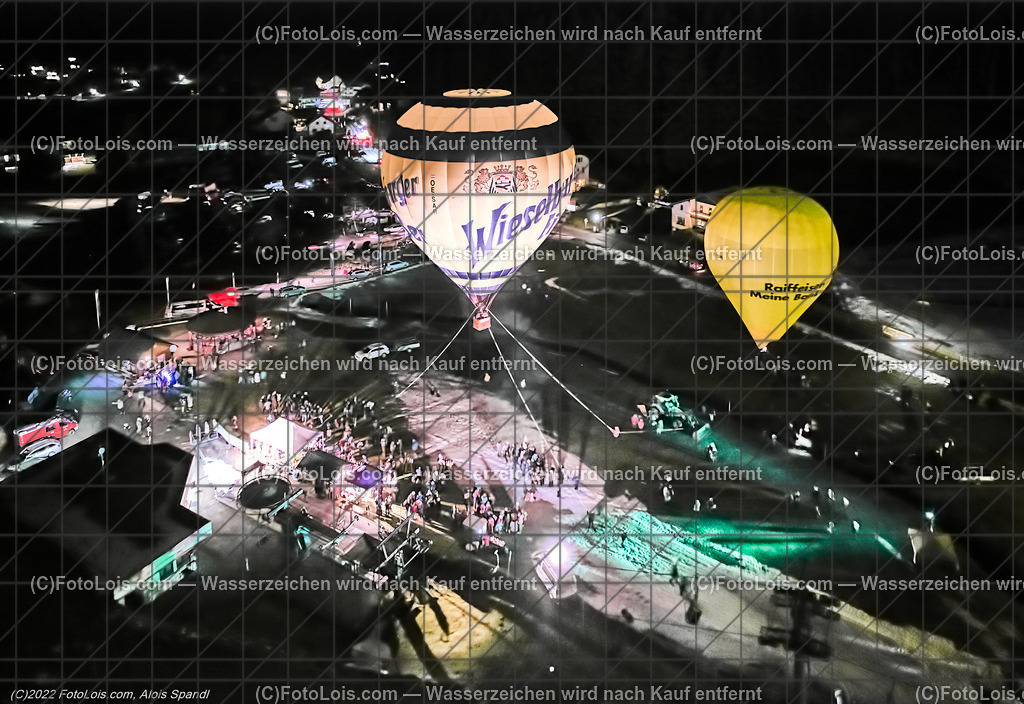 0334_Luftbild_Nacht der Ballone_Lackenhof | (C)FotoLois.com, Alois Spandl, Luftbild, 'Nacht der Ballone' des Ballonclub ÖTSCHERLAND in Lackenhof/Weitental, gemeinsame Veranstaltung mit Tourismusverband ÖTSCHER, Mi 28. Dezember 2022.