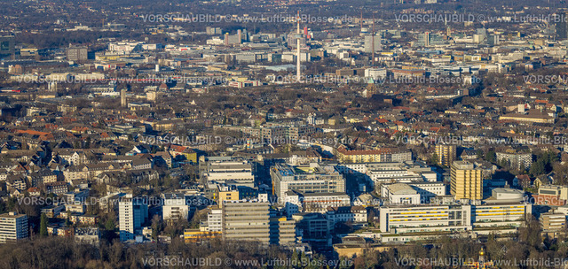 Essen230201587 | Luftbild, Universitätsklinikum Essen mit Baustelle, Holsterhausen, Essen, Ruhrgebiet, Nordrhein-Westfalen, Deutschland