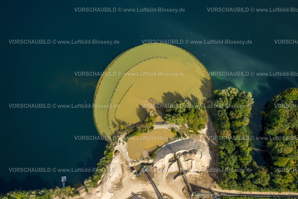 Huenxe250904240 | Luftbild, Kieswerk Hünxe am Tenderingssee, Bruckhausen, Hünxe, Ruhrgebiet, Nordrhein-Westfalen, Deutschland
