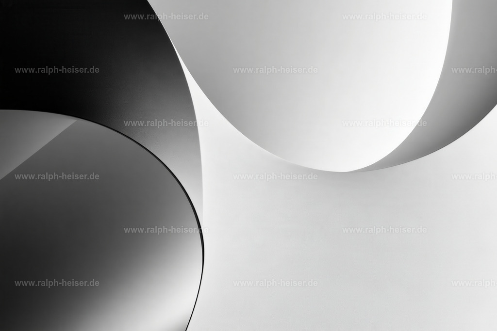 KI00334 | Mit moderner KI‑generiertes schwarz-weiß Artwork, sorgfältig manuell für den Druck optimiert.