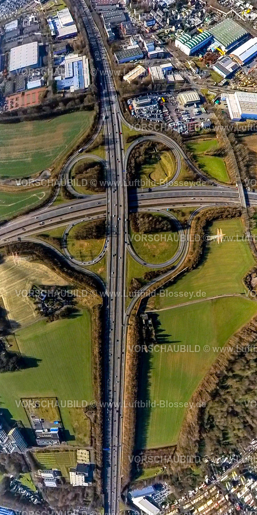 Dortmund240190060BAB-KreuzDortmund-West | Luftbild, BAB Autobahnkreuz Dortmund-West der Autobahn A40 und Autobahn A45, Fisheye Aufnahme, Fischaugen Aufnahme, 360 Grad Aufnahme, tiny world, little planet, fisheye Bild, Oespel, Dortmund, Ruhrgebiet, Nordrhein-Westfalen, Deutschland