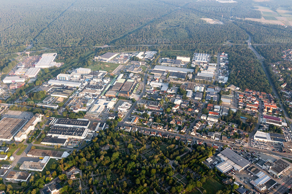Luftbild: Gewerbegebiet NW in Speyer im Bundesland Rheinland-Pfalz in Deutschland. Foto: IMG_116843.jpg vom 25.08.2019 durch Werner Riehm/FLY-FOTO.de