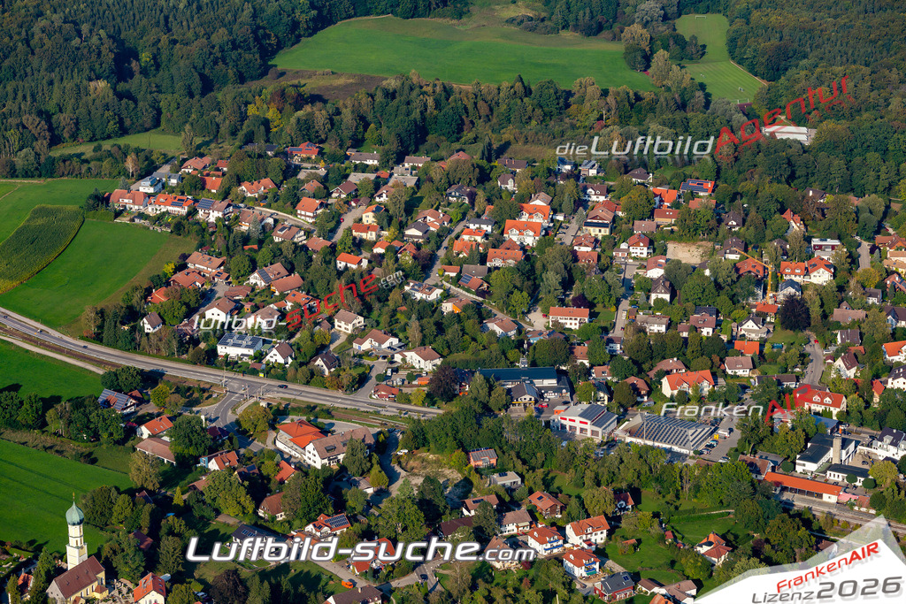 Aktuelles Luftbild von  Schondorf am Ammersee - Die Luftaufnahme wurde 2020 mittels UL-Flugzeug erstellt ( keine Drohne ) - hochauflösende Kamera-Systeme von  Canon -Beste Qualität - Für grossformatige Ausdrucke geeignet. Die Geschenkidee !