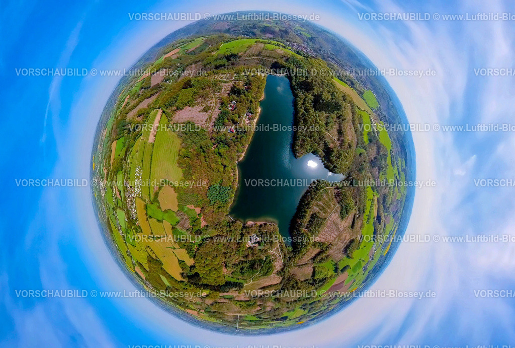 Breckerfeld240590262Gloertalsperre | Luftbild, Glörtalsperre und Fluss Glör umgeben von Wald und Wiesen, Baustelle Glörstraße, Waldgebiet, Erdkugel, Fisheye Aufnahme, Fischaugen Aufnahme, 360 Grad Aufnahme, tiny world, little planet, fisheye Bild, Loh, Breckerfeld, Ruhrgebiet, Nordrhein-Westfalen, Deutschland