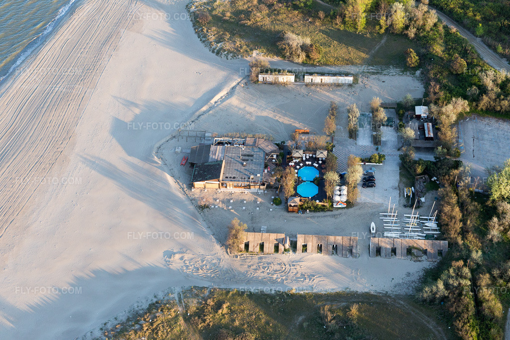 Aerial view: View of the town in Lido di Spina in the state Emilia Romagna, Italy.Photo: IMG_098721.jpg taken on 04/06/2017 by Werner Riehm/FLY-FOTO.comResolution of the original: 5472 x 3648 px