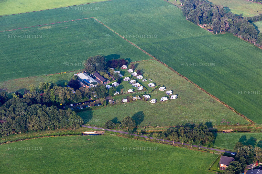 Aerial view: Boerderijcamping de Beek in Haaksbergen in the state Overijssel, Netherlands. – Photo: IMG_008198.jpg taken on 07/18/2020 by Werner Riehm/FLY-FOTO.com – Resolution of the original: 5472 x 3648 px