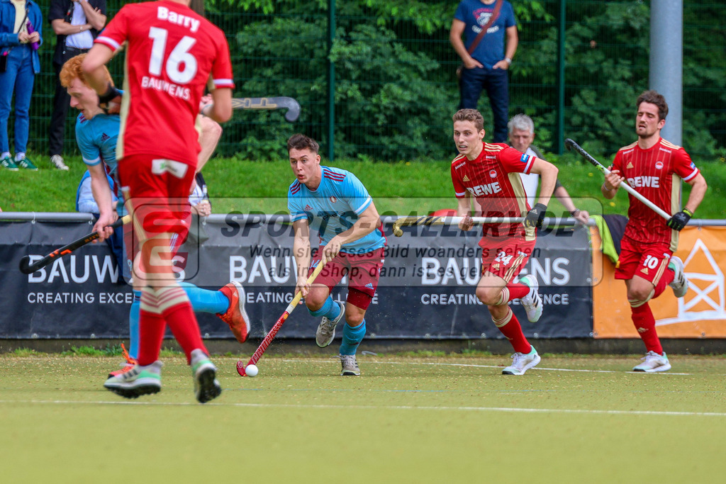 MJ_2023-05-07 - M - RWK - UHC-7 | Tobias Jesus Martins (UHC Hamburg #14) &amp; Johannes Große (Rot-Weiss Köln #24), Rot-Weiss Köln - UHC Hamburg am 7.5.2023 im KTHC Hockeypark, Köln