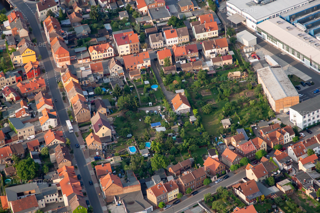Luftbild: Brückenstr in Thale im Bundesland Sachsen-Anhalt in Deutschland. Foto: IMG_58124.jpg vom 28.06.2013 durch Werner Riehm/FLY-FOTO.de